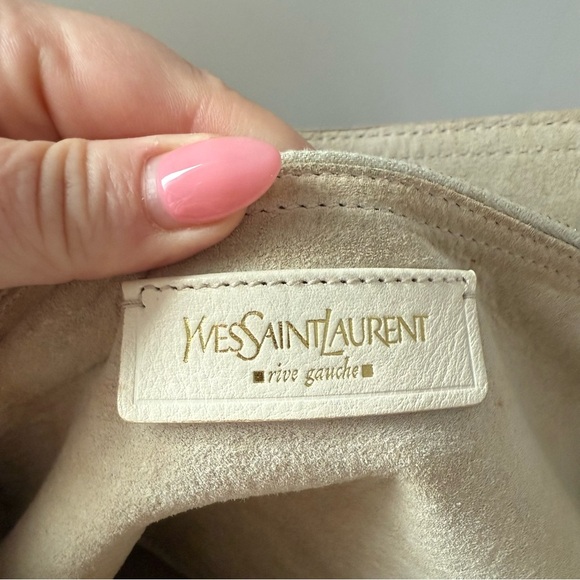 Yves Saint Laurent cream leather Muse II (Medium) top handle bag - Picture 9 of 10